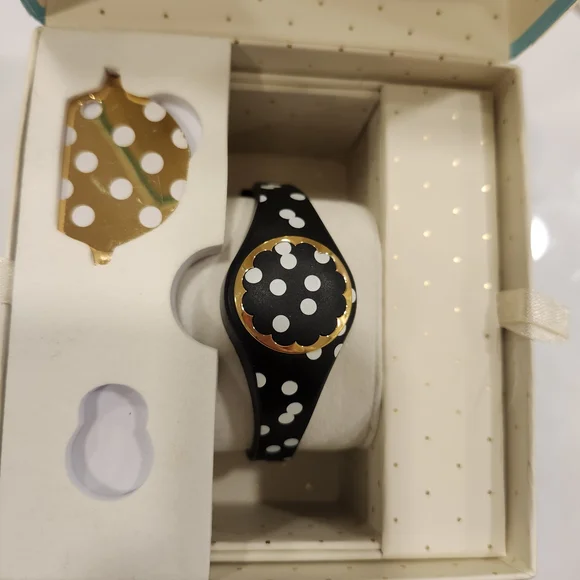 Kate Spade Black Polka dot activity tracker - Picture 1 of 1